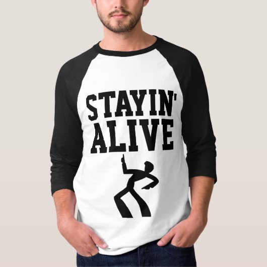 STAYIN'ALIVE, T-shirts uit 1970 (Voorkant)