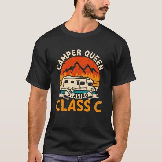 Staying Class C RV Camper Camping Vrouwen T-shirt (Voorkant)