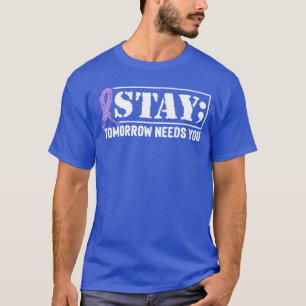 Stayomorrow heeft jou nodig puntkomma Suïcidepreve T-shirt