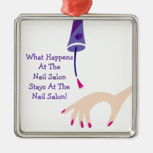 Stays bij de Nail Salon Metalen Ornament