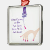 Stays bij de Nail Salon Metalen Ornament (Links)