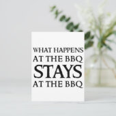 STAYS OP DE BBQ BRIEFKAART (Staand voorkant)