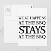 STAYS OP DE BBQ BRIEFKAART (Voorkant / Achterkant)