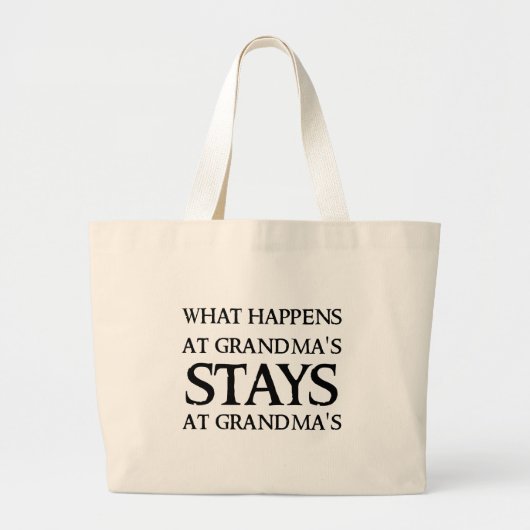 STAYS VAN GRANDMA GROTE TOTE BAG (Voorkant)