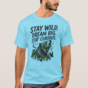 StayWild Dream Big Wolf T-Shirt – Verken de uitges
