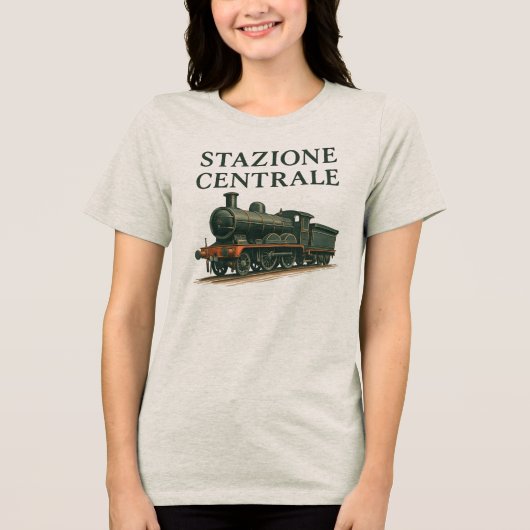Stazione Centrale Tri-Blend Shirt (Voorkant)