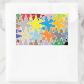 STBX Novino Star Rythem Dance Rechthoekige Sticker (Tas)