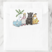 STC: Die kat-sticker meenemen Rechthoekige Sticker (Tas)