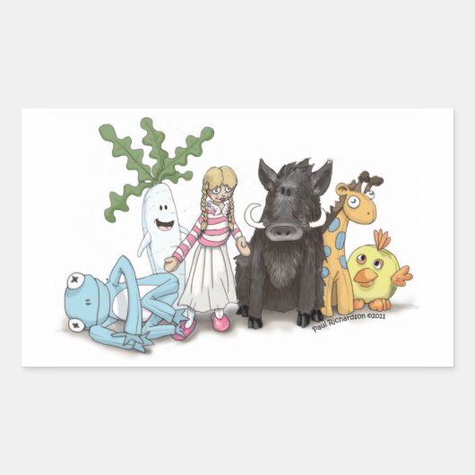 STC: Die kat-sticker meenemen Rechthoekige Sticker (Voorkant)