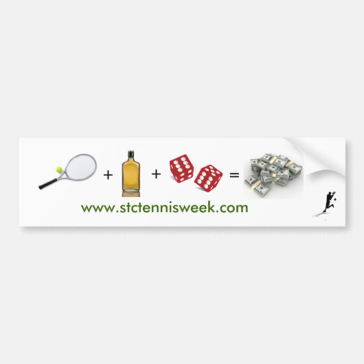 STC Tennis Week Bumpersticker (Voorkant)