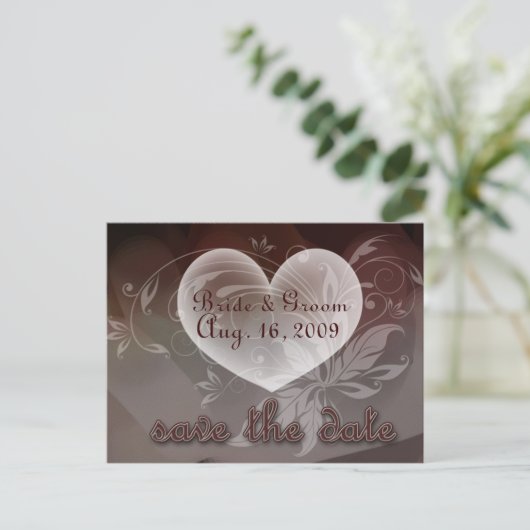 STD_heartswirl Briefkaart (Staand voorkant)