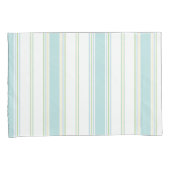 Std Kussensloop set van 2 in St Ives Stripe zeegla (Voorkant-Rechts)