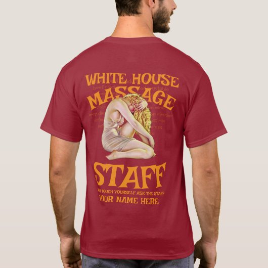 STD SOA WITTE HUIS PERSONEEL LOGO MATCHING TEE SHI T-SHIRT (Achterkant)