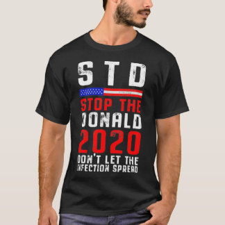 STD Stop the Donald Funny Anti Trump 86 45 2020 Pu T-shirt