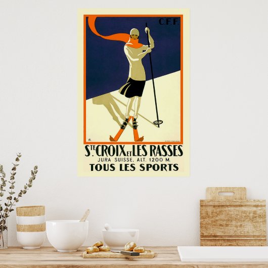 Ste Croix et les Rassen tous le Sports Poster (Keuken)