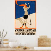 Ste Croix et Les reist Zwitsers reizen Poster (Keuken)