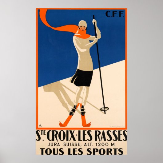 Ste Croix et Les reist Zwitsers reizen Poster (Voorkant)