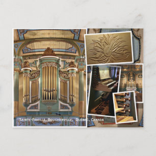 Ste Familie Church, Boucherville, Quebec Montage Briefkaart