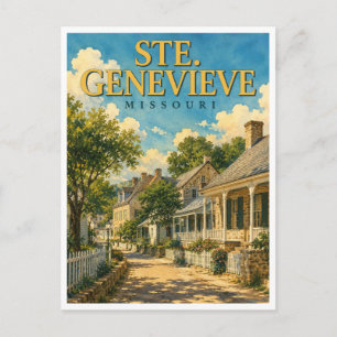 Ste. Genevieve Missouri Koloniale District GeoSaga Briefkaart