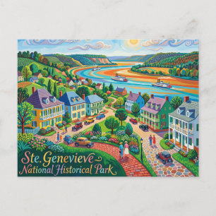 Ste. Genevieve Nationaal Historisch Park Missouri Briefkaart
