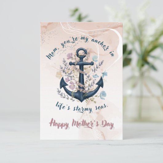 Steadfast Anchor - Moederdag Flat Kaart (Staand voorkant)