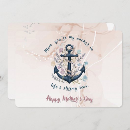 Steadfast Anchor - Moederdag Kaart (Voorkant / Achterkant)