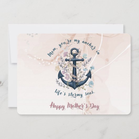 Steadfast Anchor - Moederdag Kaart (Voorkant)
