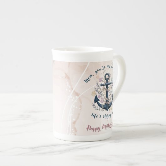 Steadfast Anchor - Moederdag Porselein Kop (Voorkant rechts)