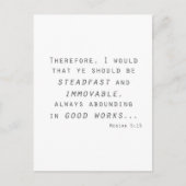 steadfast immobile mosiah lds scripting briefkaart (Voorkant)