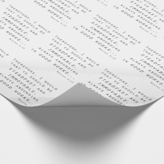 steadfast immobile mosiah lds scripting cadeaupapier (Hoek)