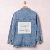 steadfast immobile mosiah lds scripting denim jacket (Hangar)