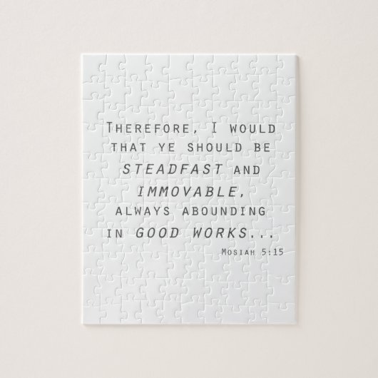 steadfast immobile mosiah lds scripting legpuzzel (Verticaal)