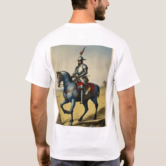 Steadfast Knight:  pantser T-shirt (Achterkant)