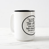 Steadfast Love of God, Lamentations 3:22 Tweekleurige Koffiemok (Voorkant links)