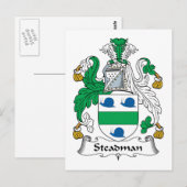 Steadman Family Crest Briefkaart (Voorkant / Achterkant)