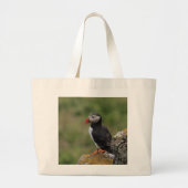 Steady as a Rock Puffin Bag Grote Tote Bag (Voorkant)