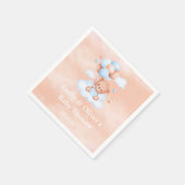 Steady Baby Beer Blauw Bruine Ballonnen Servetten (Hoek)