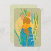 Steady Bloom – Calm Growth Affirmation personaliz Notitiekaartje (Voorkant / Achterkant)