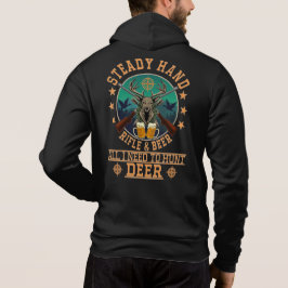 STEADY HAND RIFLE EN BEER HOODIE