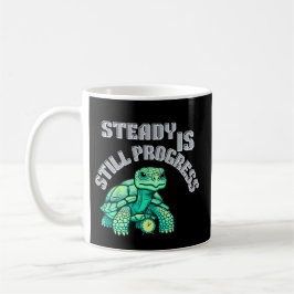 Steady Is Still Progress Tortoise| Gentle Reminder Koffiemok