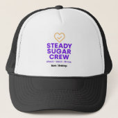 Steady Sugar Crew Empowering Wellness and Balance  Trucker Pet (Voorkant)