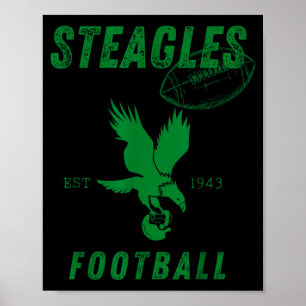 Steagles Football Est 1943 Phil Phit Combine Team Poster
