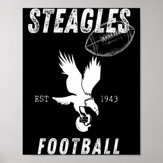 Steagles Voetbal Opgericht 1943 Phil Phit Combine Poster (Voorkant)