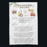 Steak au Poivre | Recipe Heirloom Kitchen Towel Theedoek<br><div class="desc">Voor een uniek cadeau kun je een hele reeks behandelingen maken van een van de beruchte recepten van oma, en een cadeautje samen met een theedoek met hetzelfde recept. Maak van handgeschreven recepten van je moeder of grootmoeder of tantes prachtige theedoeken met gevoel voor dagelijks gebruik. Het is gemakkelijk om...</div>
