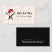 Steak Bestek Logo | Keukenpatronen Visitekaartje (Voorkant / Achterkant)