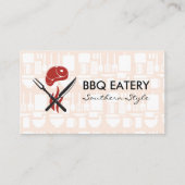 Steak Bestek Logo | Keukenpatronen Visitekaartje (Voorkant)