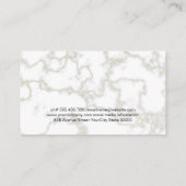 Steak | Bestek servies | Chef | Marmer Visitekaartje (Achterkant)