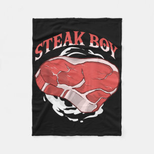 Steak Boy voor vleesliefhebbers en BBQ-fans die Ri Fleece Deken