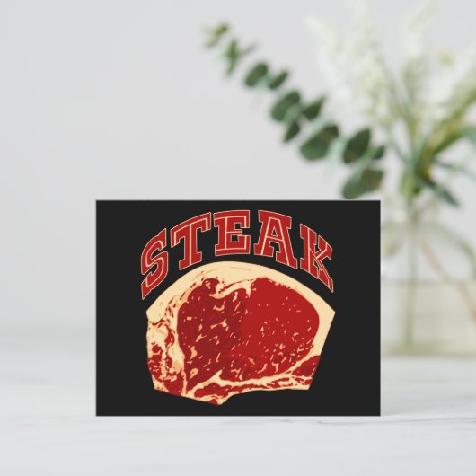 Steak Briefkaart (Staand voorkant)
