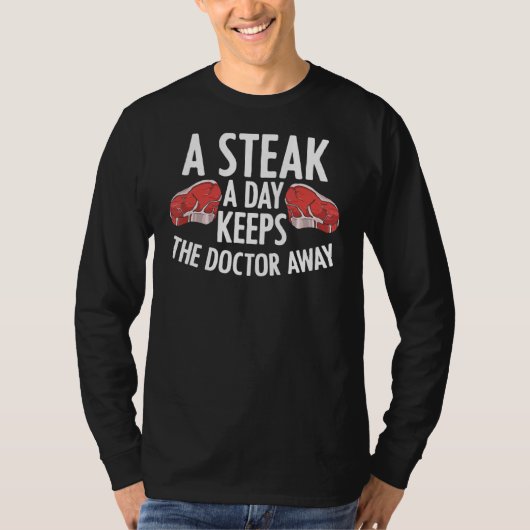 Steak Carnivoor Grilling Master Meat Eater Meat T-shirt (Voorkant)